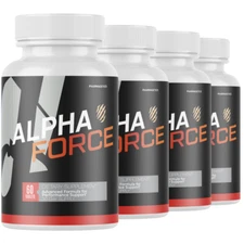 Alpha Force Dietary Supplement For Men ED, AlphaForce Capsules - 4 Bottles 