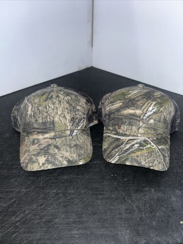 2 chênes moussés flambant neufs avec étiquettes casquette de baseball réglable pour hommes style camouflage maille bac - Photo 1/5