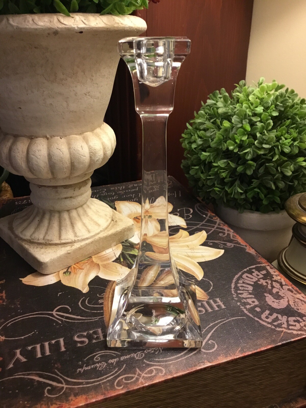Villeroy & BochLead CrystalTall Candlestick! 8.5”HFREE SHIPPING