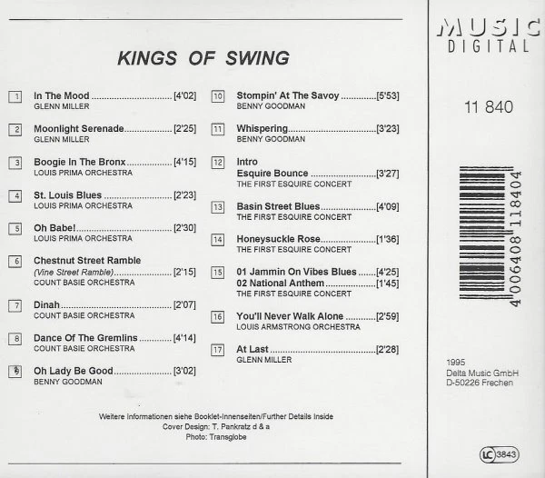 Kings Of Swing 2 - CD, Glenn Miller, Louis Prima Orch., First Esquire Concert... - Bild 2 von 2