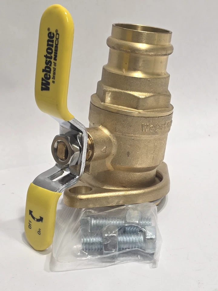 WEBSTONE NIBCO H-81405HV 1-1/4" PRENSA X BRIDA GIRATORIA VÁLVULA DE BOLA Foto 3 de 4