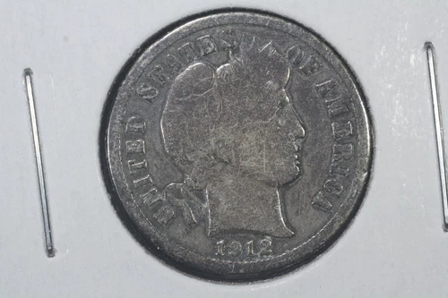 1912 Barber Dime, Very Good