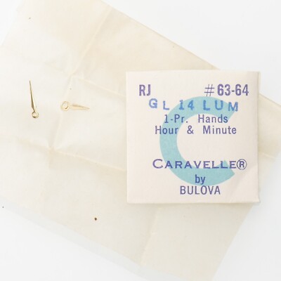 Genuine Caravelle RJ - GL14LUM Set of Hands  & Hour Minute Watch Part (C3D24)