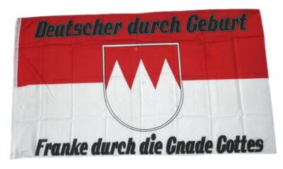 Flagge / Fahne Franke durch die Gnade Gottes Hissflagge 90 x 150 cm