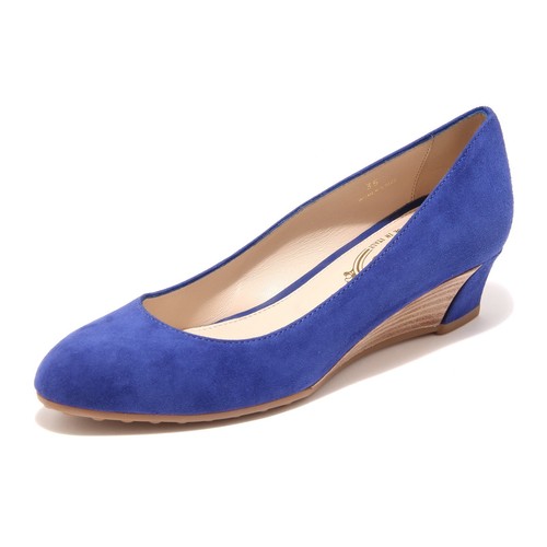 96451 decollete TOD'S ZEPPA GOMMA blu scarpa donna shoes women | eBay