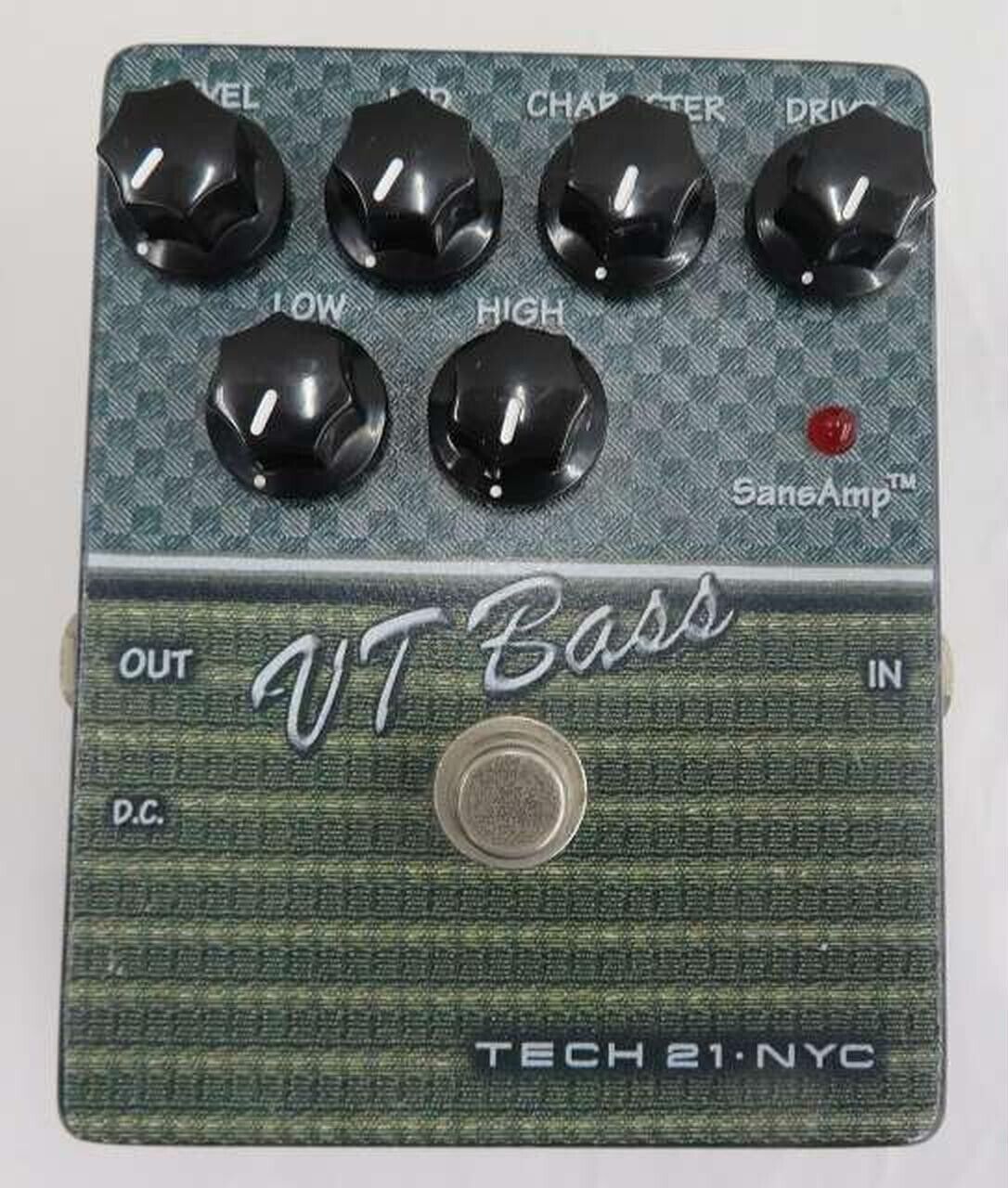 Tech 21 SansAmp Character VT Bass Guitar Effect Pedal Used F/S