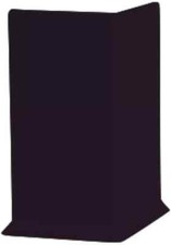 Roppe 700 Series 1/8 in x 4 in x 3 in Wall Cove Base Outside Corner Black