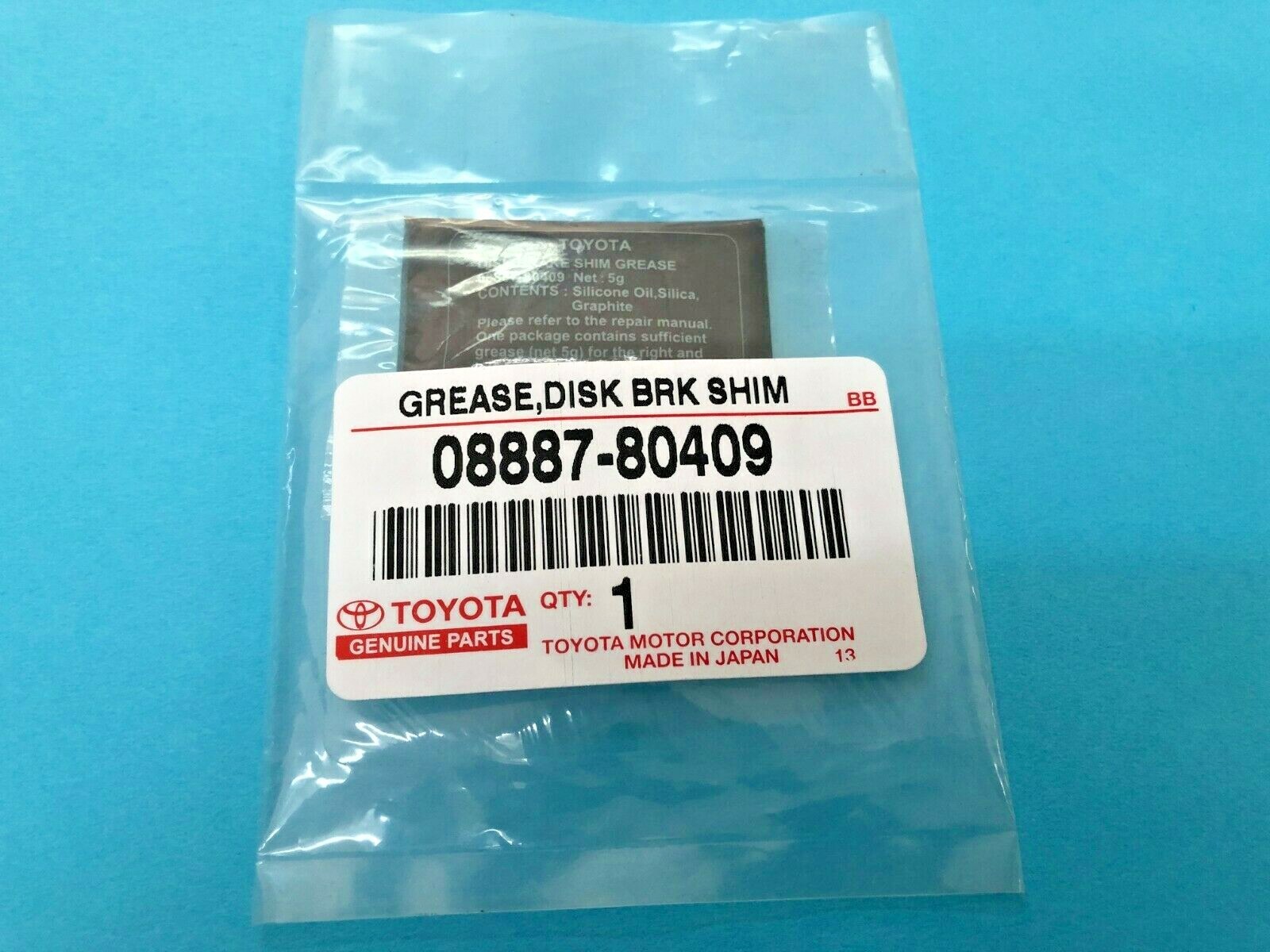 GENUINE TOYOTA & LEXUS 0888780409 ALL MODELS BRAKE SHIM GREASE G747