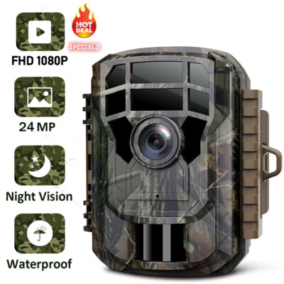 Campark mini 36MP Wildkamera Überwachungskamera 2K FHD Jagdkamera Fotofalle