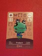 FROBERT ANIMAL CROSSING AMIIBO SERIES 4 CARD #393 TRACKED AU POST geniuine