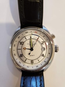 Avi 8 Men S Av 4030 Supermarine Seafire Black Leather Strap Watch Ebay