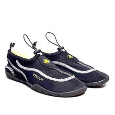 Body Glove Mens Black Water Shoes Beach Shoes Slip On Bungee Ties Size 8 US