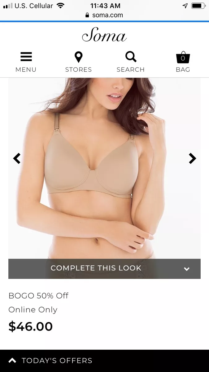 soma embraceable wireless Nursing Bra