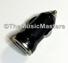 BLACK 12V Car Cigarette Lighter Plug Socket 5V USB CHARGER Outlet Power Adapter