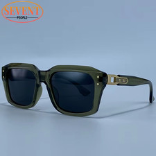 Vintage Polarized Square Punk Sunglasses Men 2026 Luxury Brand Trendy Steampunk