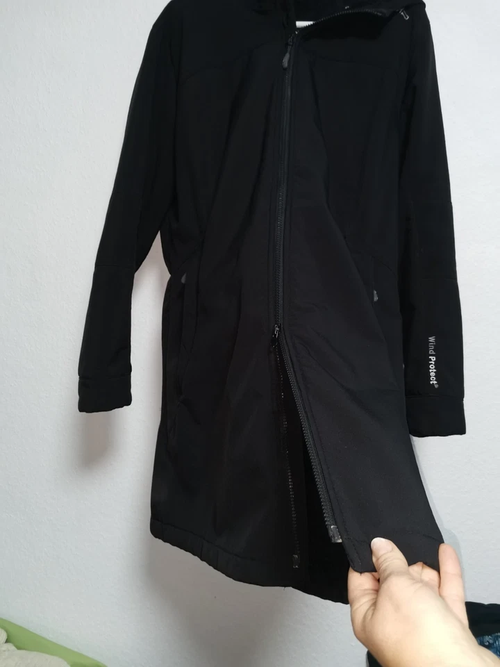 CMP Damen Softshelljacke Winterjacke Jacke Mantel Mit Kapuze Gr.44/L Wie Neu - Bild 3 von 4