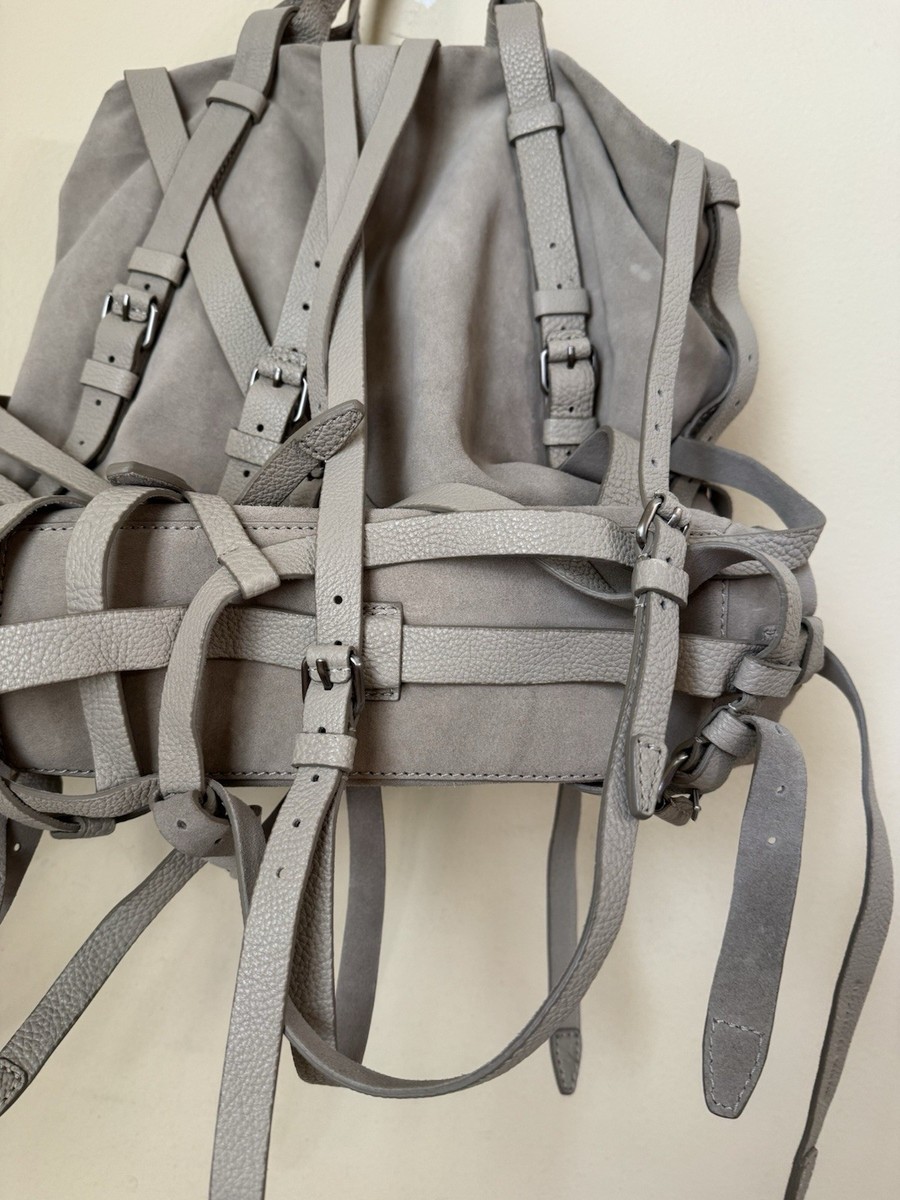 Alexander Wang Kirsten Bag Suede Leather Grey Shoulder Strap Tote