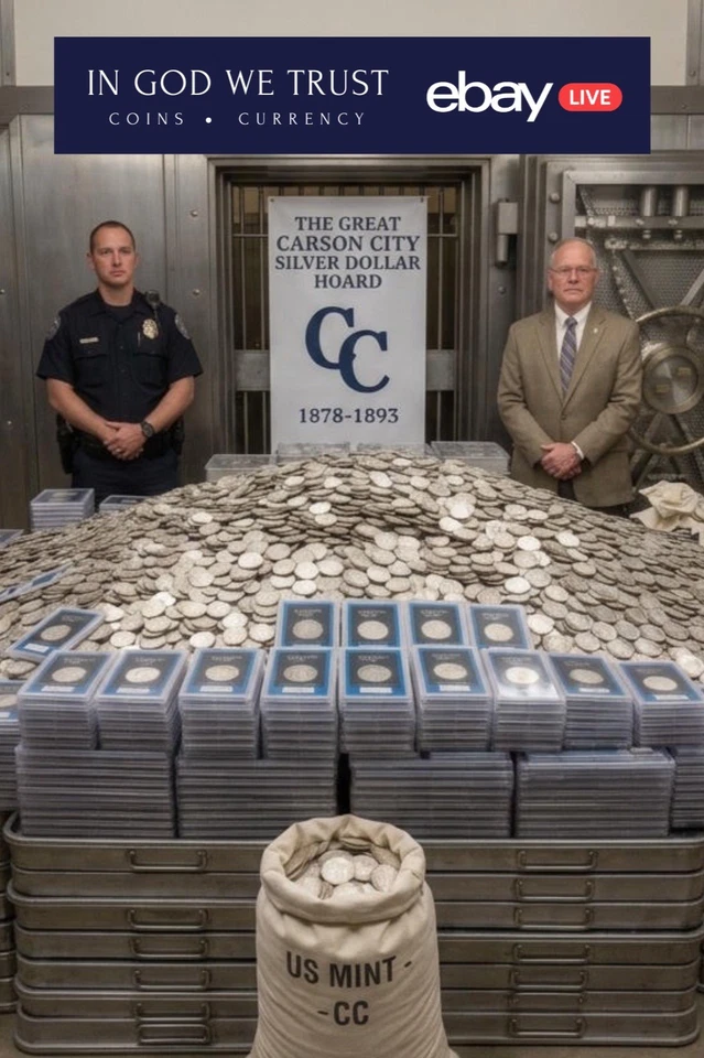 MASSIVE CARSON CITY DOLLAR HOARD - $1 Start Auction - In God We Trust Coins
