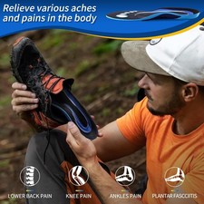 Sports Shock Absorbing Arch Support InsolesMen's Massage Gel Insoles 1 Pair