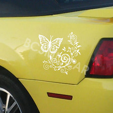 Car Window Bumper Door Body Decal Butterfly Flower Graphcics Decor Vinyl Sticker
