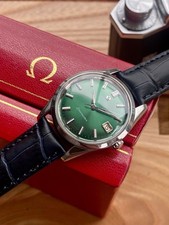 Omega Seamaster Green Automatic 34mm Steel 1963 vintage used watch + Box