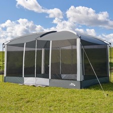 Screen House Tent 13x9ft Screen Room Mesh Gazebos w/ 2 Magnetic Doors, Includ...