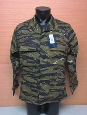 Propper Tiger Stripe Military 4 Pocket Hot Weather Ripstop Coat Jacket Sz Medium