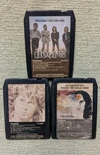 Lot of (3) THE DOORS 8-Track Tape Best Of WAITING FOR THE SUN Pad, Splice Good ✅