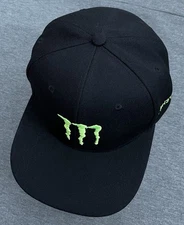 Monster Energy Drink Hat-Snapback. Adjustable Black