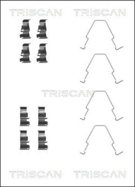 Triscan ZubehöRsatz Scheibenbremsbelag 8105 181002 FüR KIA Carens 1 FC FJ Clarus-image
