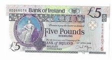 IRELAND NORTH  2008  5  POUNDS  P-79  UNC