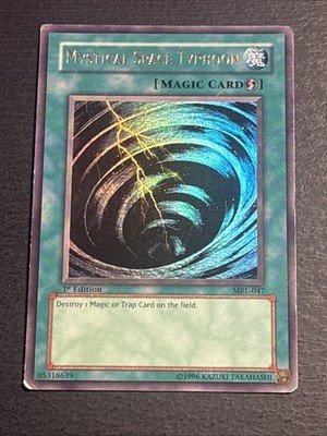 Mystical Space Typhoon MRL-047 1st Edition Yu-Gi-Oh Card Ultra Rare Played MP