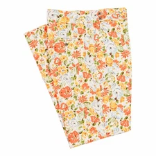 Mens Gurkha Pants 38 Orange Green Blue Floral Trousers Straight Fit Flat Front