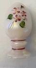 Fenton Hand-Painted egg Light Pink Egg Pink Flowers By A. Meeks Vintage