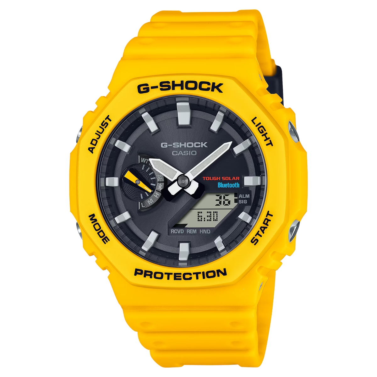 Brand New Casio G-Shock GA-B2100C-9A Yellow Black Sport Octagon
