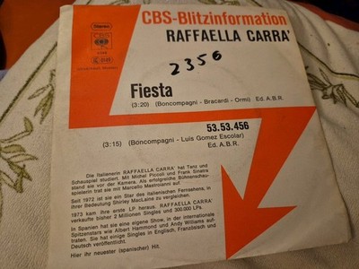 Raffaella Carra  - Fiesta (Vinylsingle/Erstauflage)