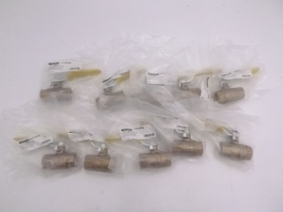 Lot of 10 Webstone H-41702 1/2'' Long Handle Gas Ball Valve