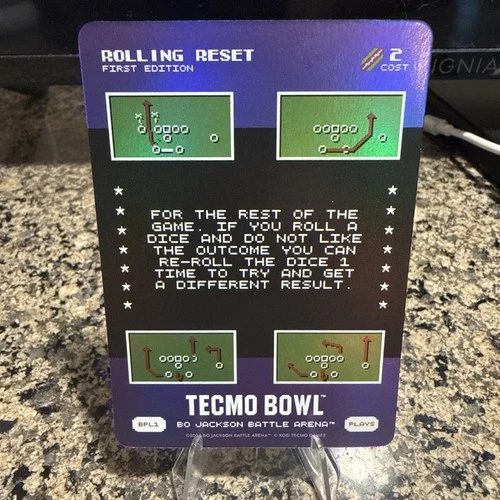 Bo Jackson Battle Arena Tecmo Bowl Bonus Play 1 Rolling Reset - BPL1
