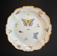 Anna Weatherly Spring in Budapest Star Plate Butterflies 24K Gold 8" Handpainted