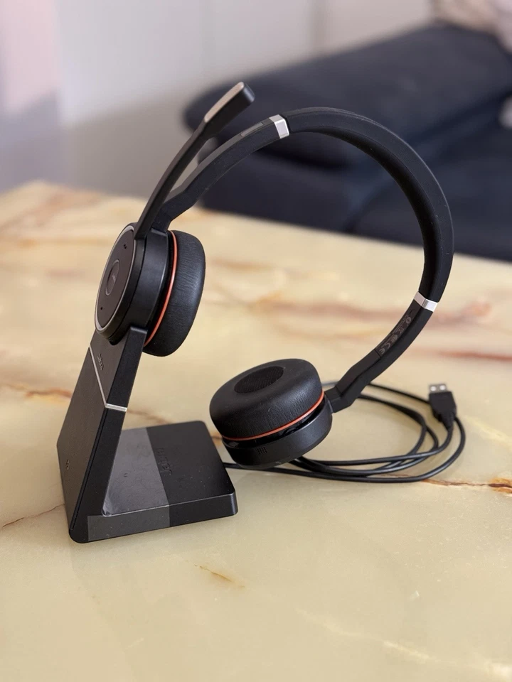 Jabra Evolve 75 Stereo On-Ear Kopfhörer Set - Schwarz - Wie Neu (Model DIV010) - Bild 2 von 4