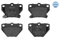 Hinterachse Meyle 025 235 2114/W Bremsbelagsatz, Scheibenbremse FüR Toyota