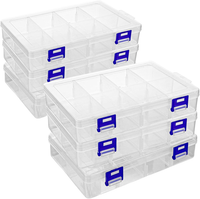 6 StüCk Sortierboxen FüR Kleinteile, Sortierbox Kleinteile Mit 8 Einstellbar FäC