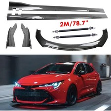 Carbon Fiber Front Bumper Lip Spoiler Body Kits Side Skirt For Toyota Corolla