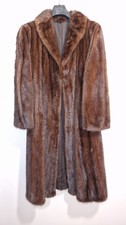 Cappotto Pelliccia Visone Marrone