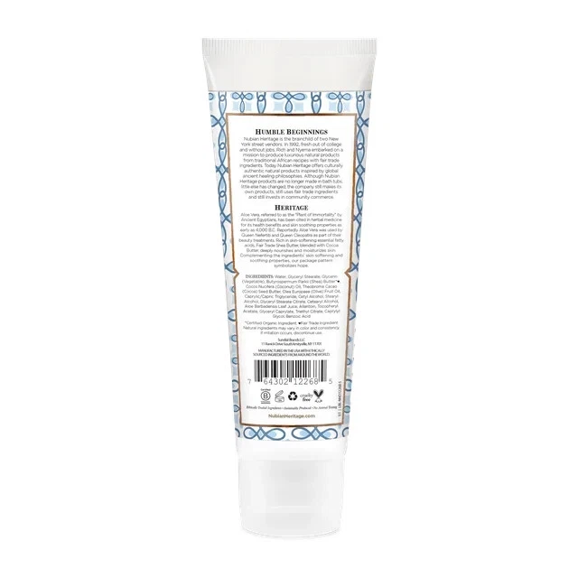 Crema de manos Nubian Heritage de manteca de karité y aloe paquete de 4 oz 2 Foto 3 de 3