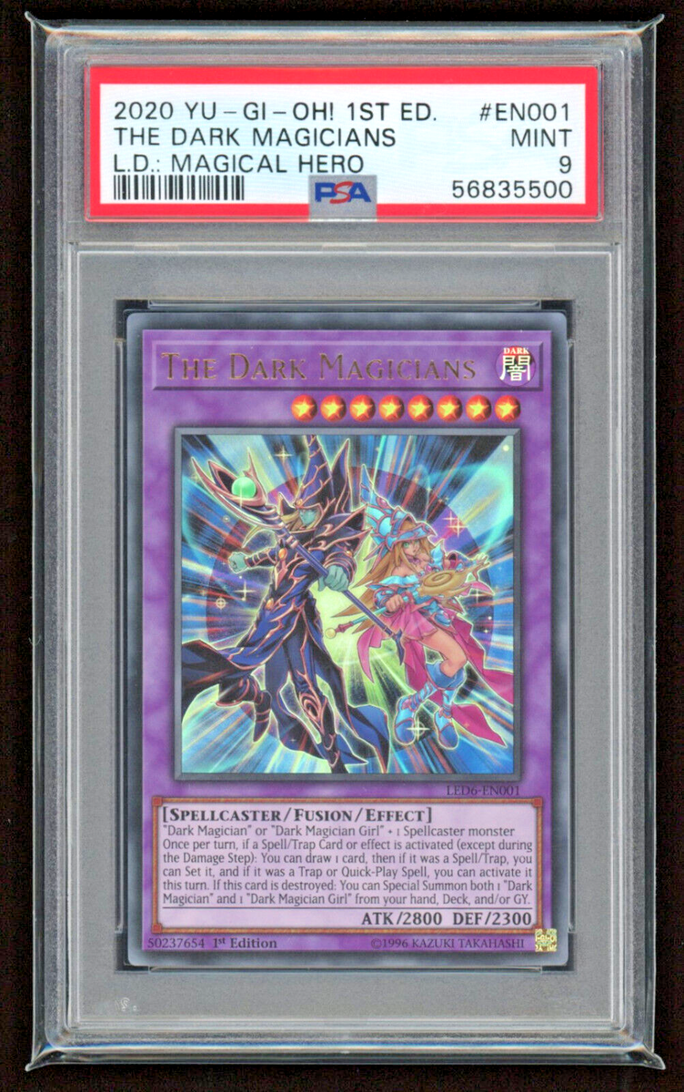 2020 THE DARK MAGICIANS 1ST ED L.D. MAGICAL HERO PSA 9 MINT #EN001