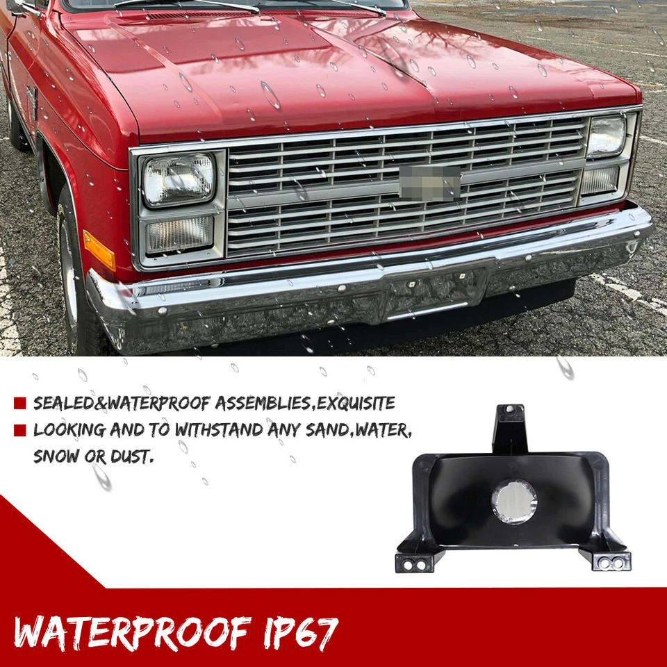 Luces de estacionamiento de señal de giro delanteras para camioneta Chevy GMC carcasa transparente 2 piezas Foto 4 de 4