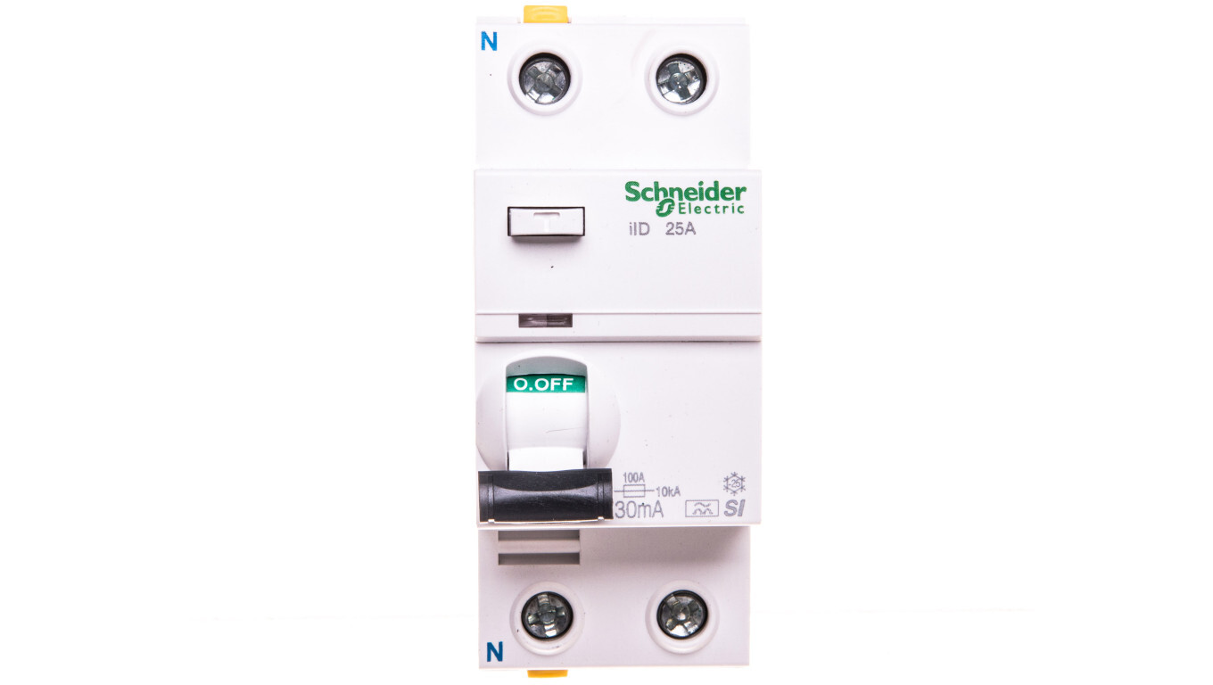 IID residual current circuit breaker 2P 25A 30mA, type A-SI A9Z31225 /T2UK