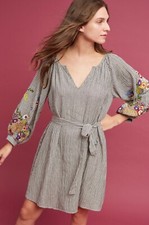 NWOT Anthropologie Featherbone  Lindsay Embroidered Tunic in Size S
