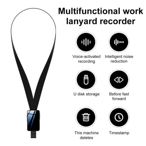 Diktiergeräte sprachaktivierter Recorder Rauschunterdrückung AI intelligenter MP3 Player - Bild 1 von 16